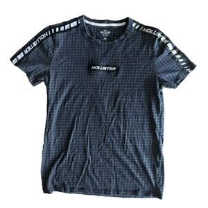 Hollister Mens T Shirt Black Gray White Logo Mens X-Small